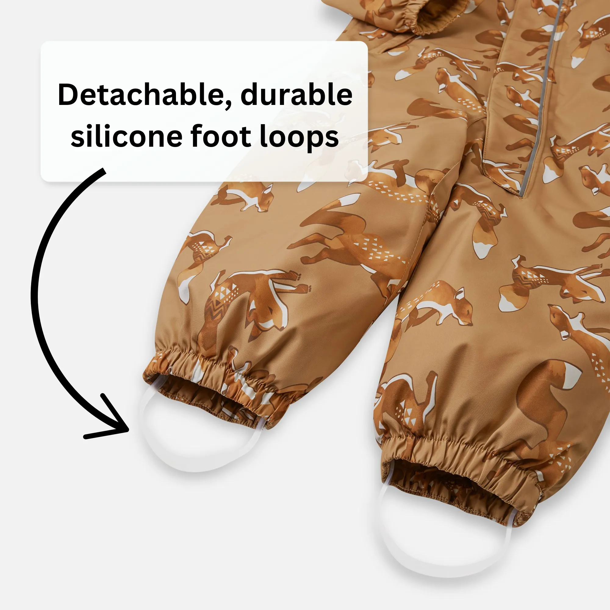 Reima Toddlers' Lappi Waterproof Snowsuit - Peanut Brown