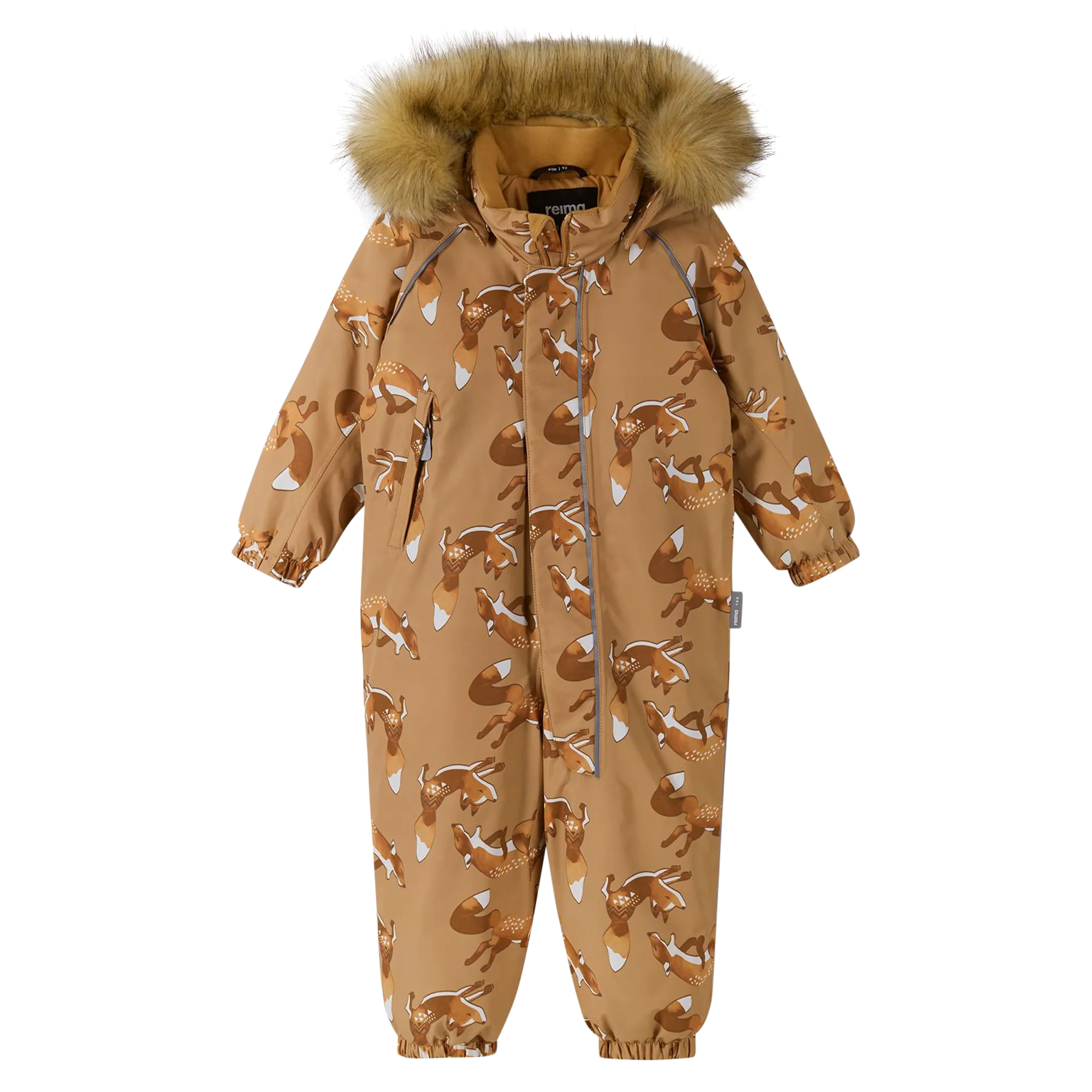 Reima Toddlers' Lappi Waterproof Snowsuit - Peanut Brown