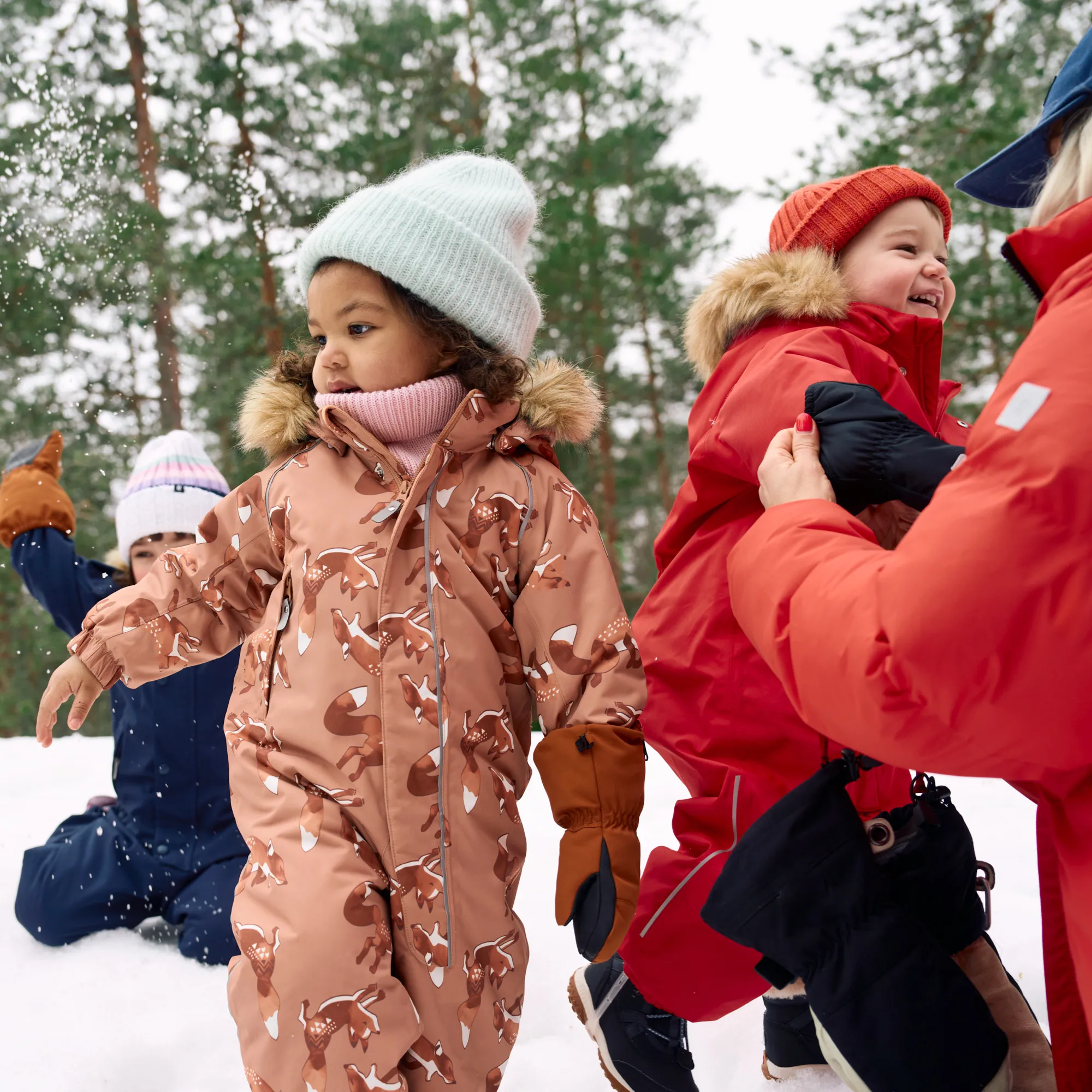 Reima Toddlers' Lappi Waterproof Snowsuit - Peanut Brown