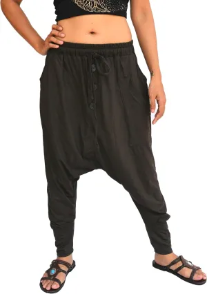 Sakoonee Harem Pants Men Women Yoga Casual Baggy Trousers 3 Pockets Cotton