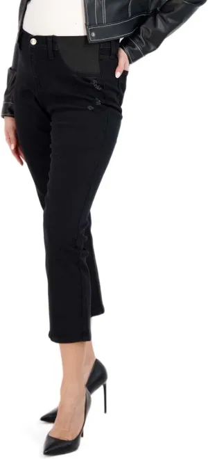 Savi Parker Maternity Jeans for Women, Straight Leg Elastic Under Belly High Waist Pant, Pregnancy Clothes for All Seasons