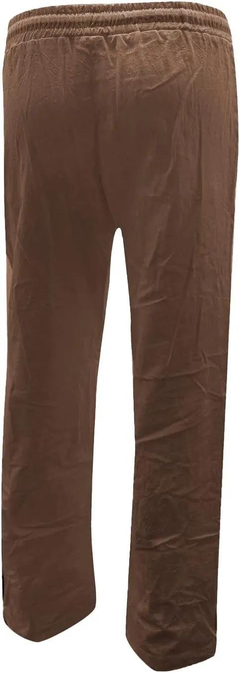SHAOBGE Womens Casual Pants Straight Leg Drawstring Elastic High Waist Loose Comfy Trousers with Pockets