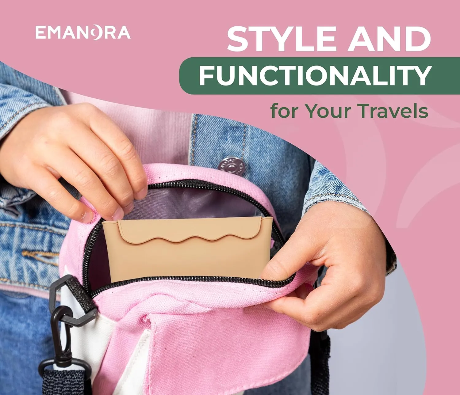 Silicone Travel Toiletry Bag, Cute Travel Size Toiletries,Travel Essentials, Cosmetic Pouch Silicone, Makeup Brush Holder Travel Case, Portable Brushes Organizer, Toiletries pouches for travel
