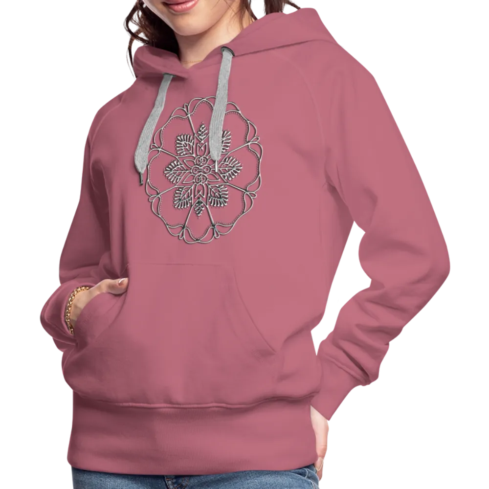 Silver Flor 1 Women’s Premium Hoodie