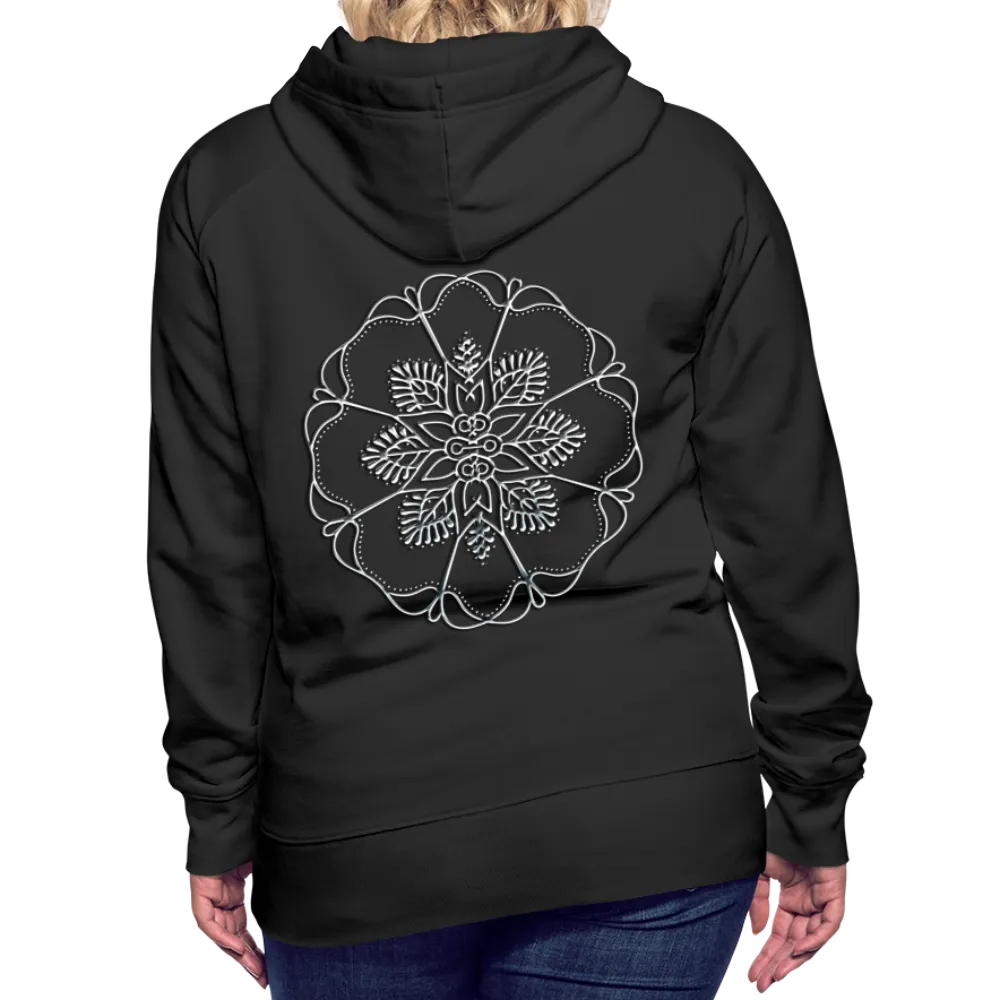 Silver Flor 1 Women’s Premium Hoodie