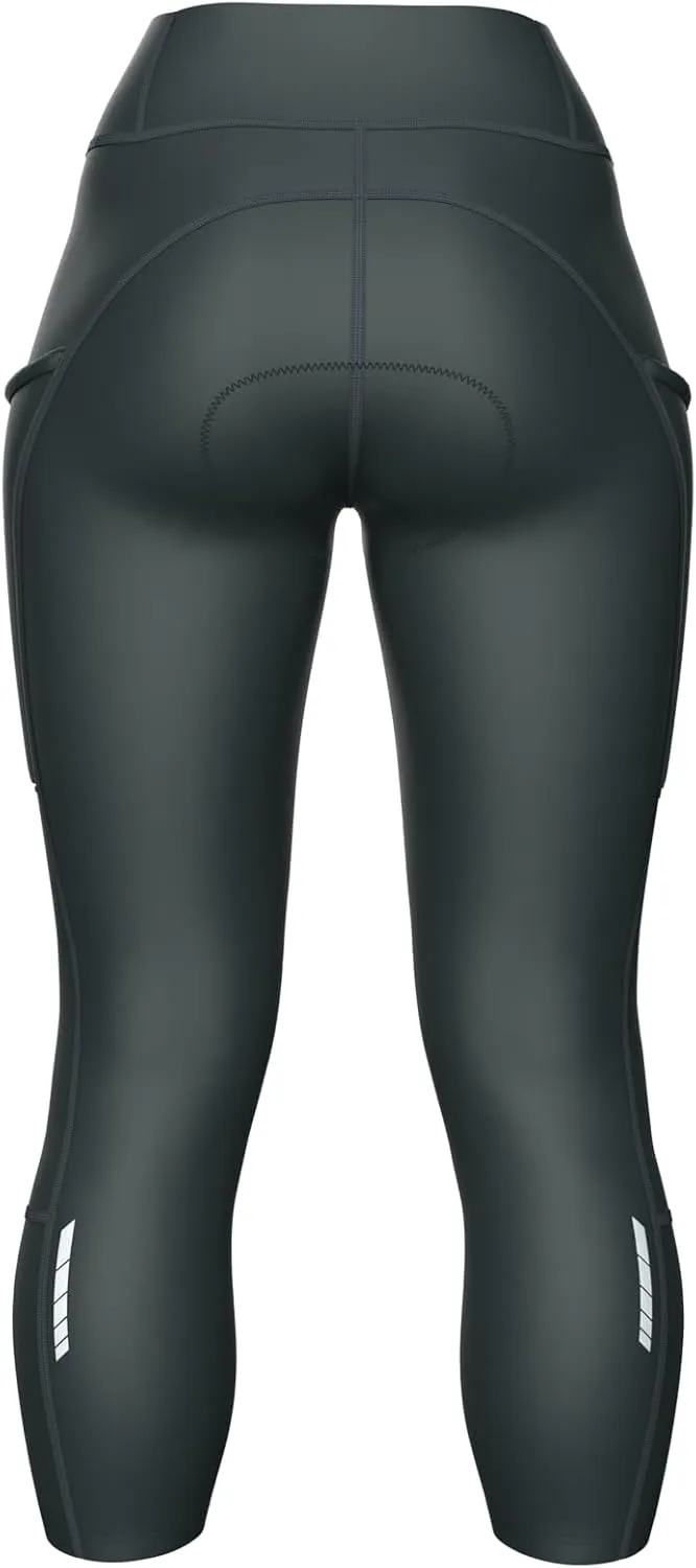 Sparx Women Padded Bike Pants Cycling Shorts Bicycle Thermal Capris 3/4 Winter Biking Tights