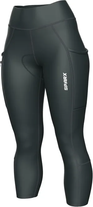 Sparx Women Padded Bike Pants Cycling Shorts Bicycle Thermal Capris 3/4 Winter Biking Tights