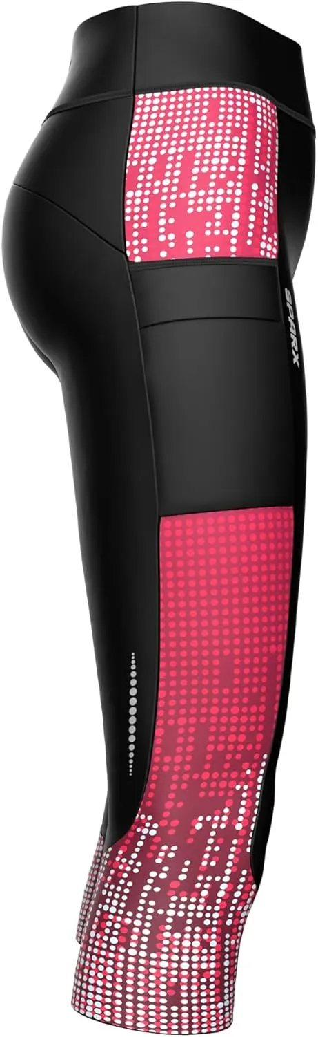 Sparx Women Padded Bike Pants Cycling Shorts Bicycle Thermal Capris 3/4 Winter Biking Tights