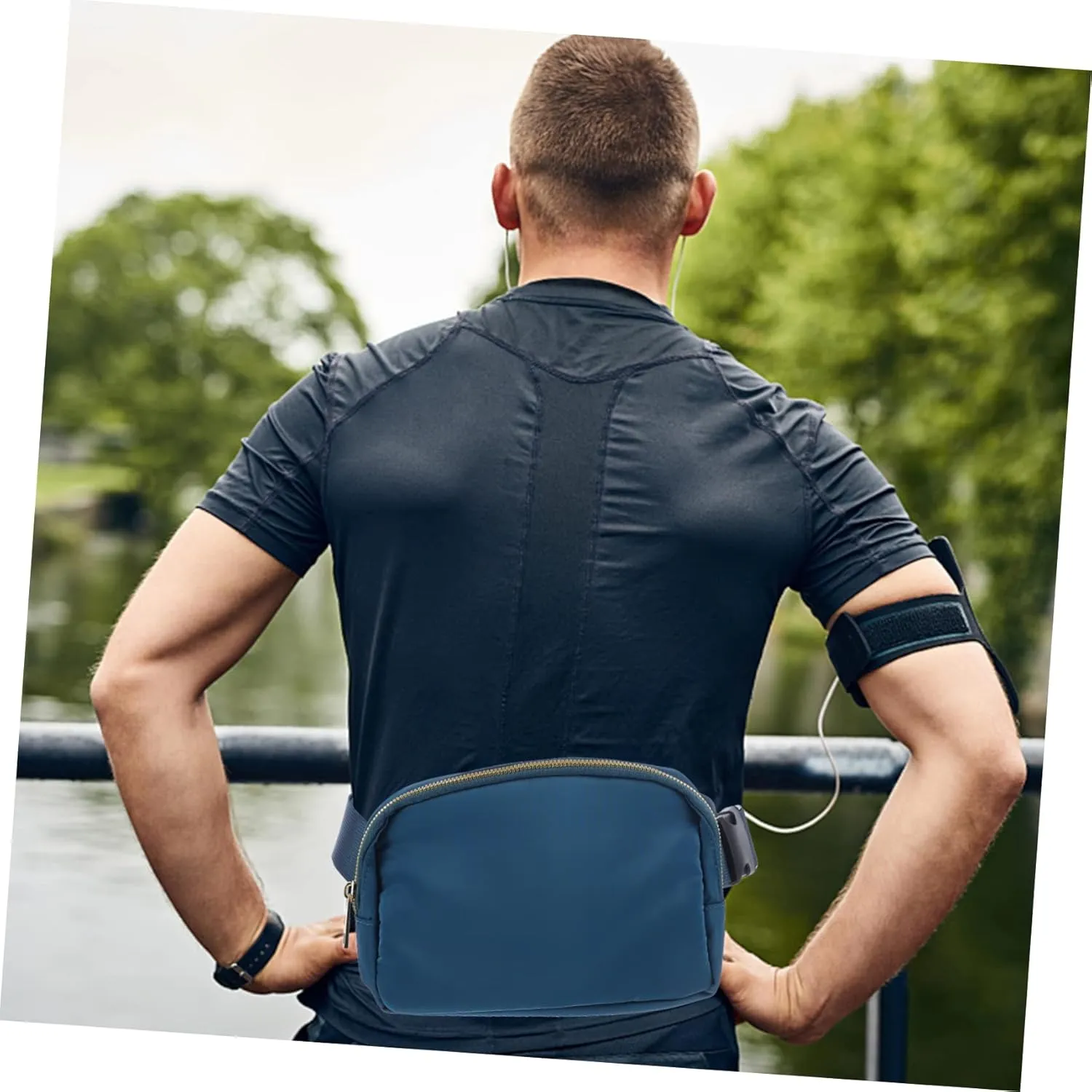 SUPVOX Fashionable Hiking Waist Bag Lightweight Portable Fanny Pack for Travel Durable Design with Smooth Zipper for Running Cycling and Outdoor Activities