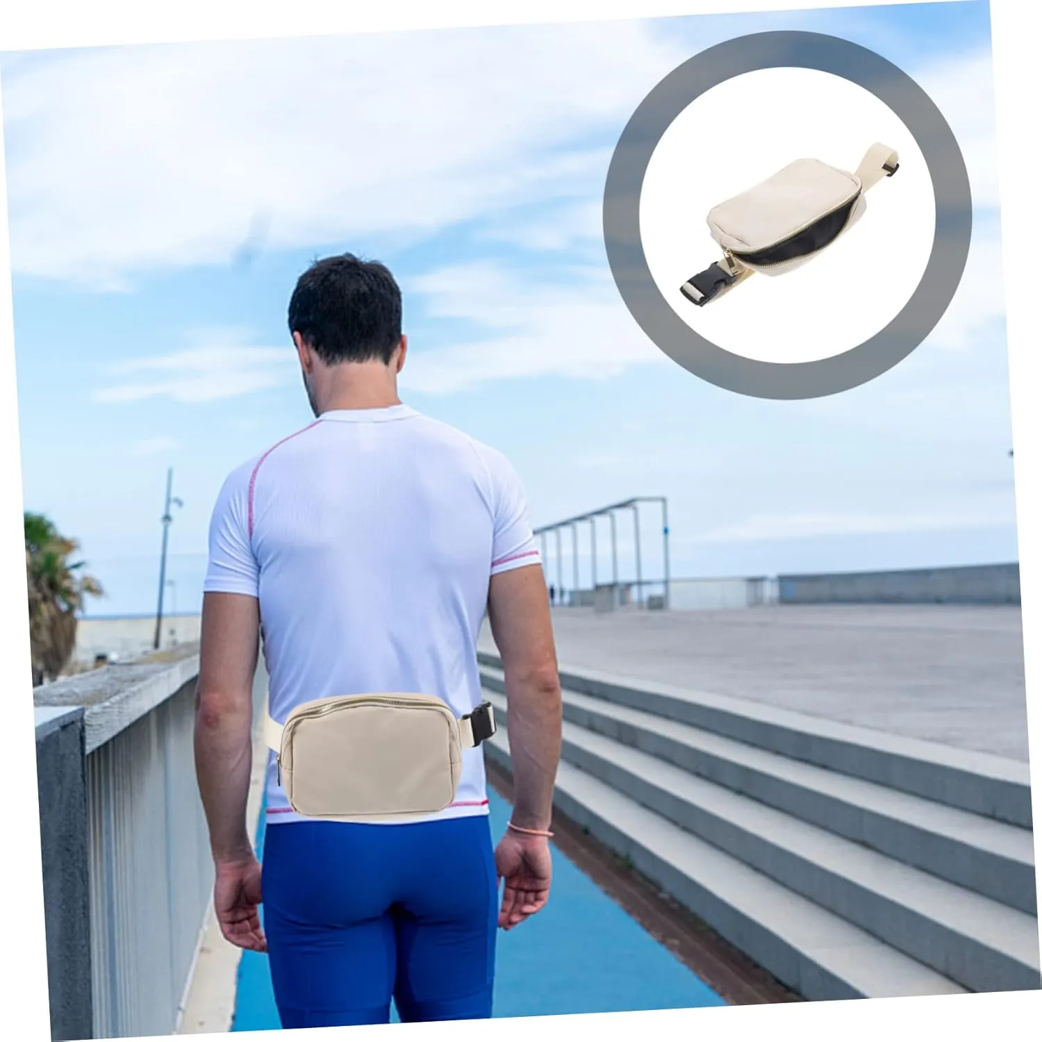 SUPVOX Fashionable Waist Bag Lightweight Fanny Pack for Phone Storage for Travel Gym Jogging and Durable Design