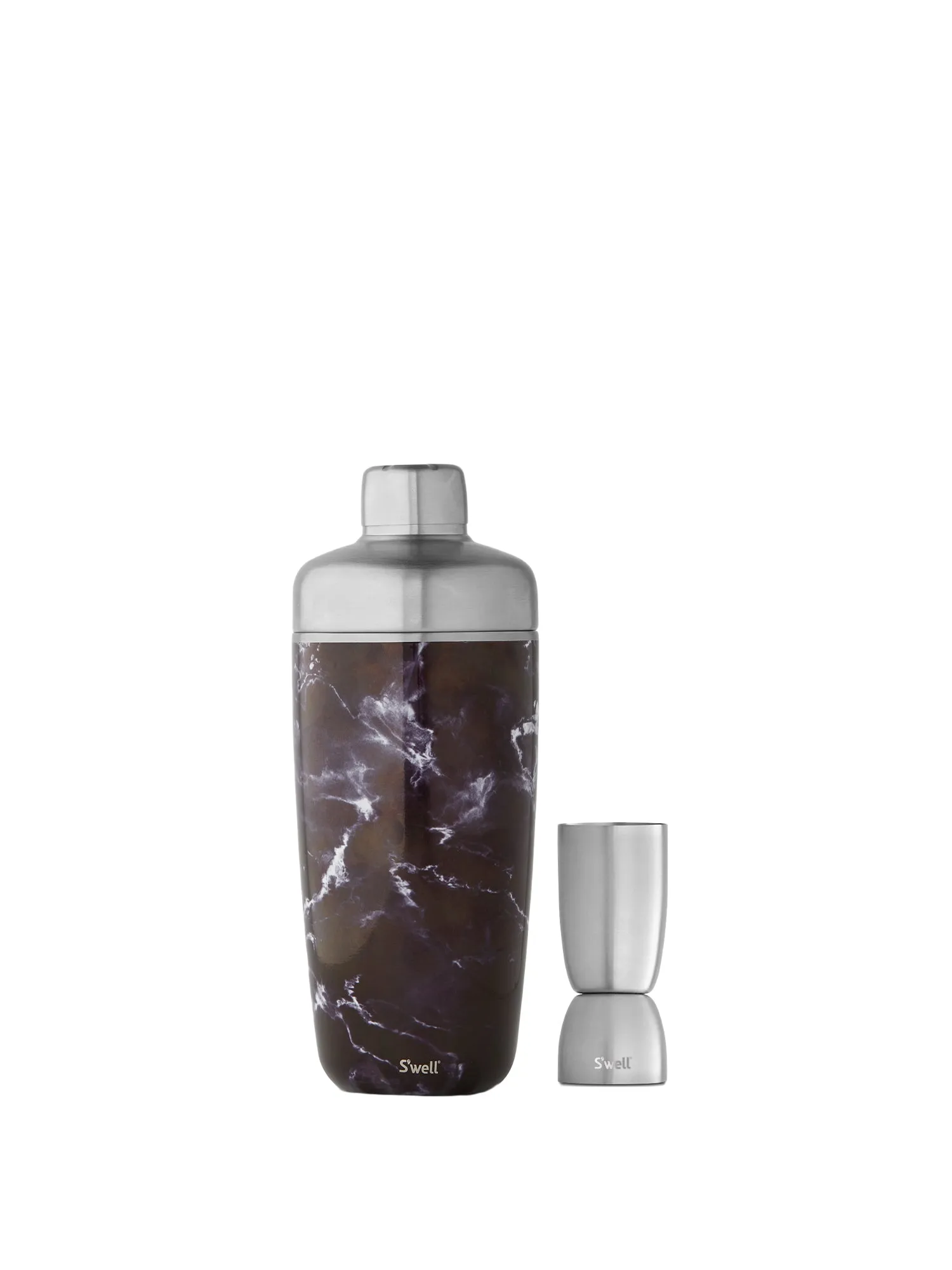 S'well 18oz Black Marble Cocktail Shaker Set