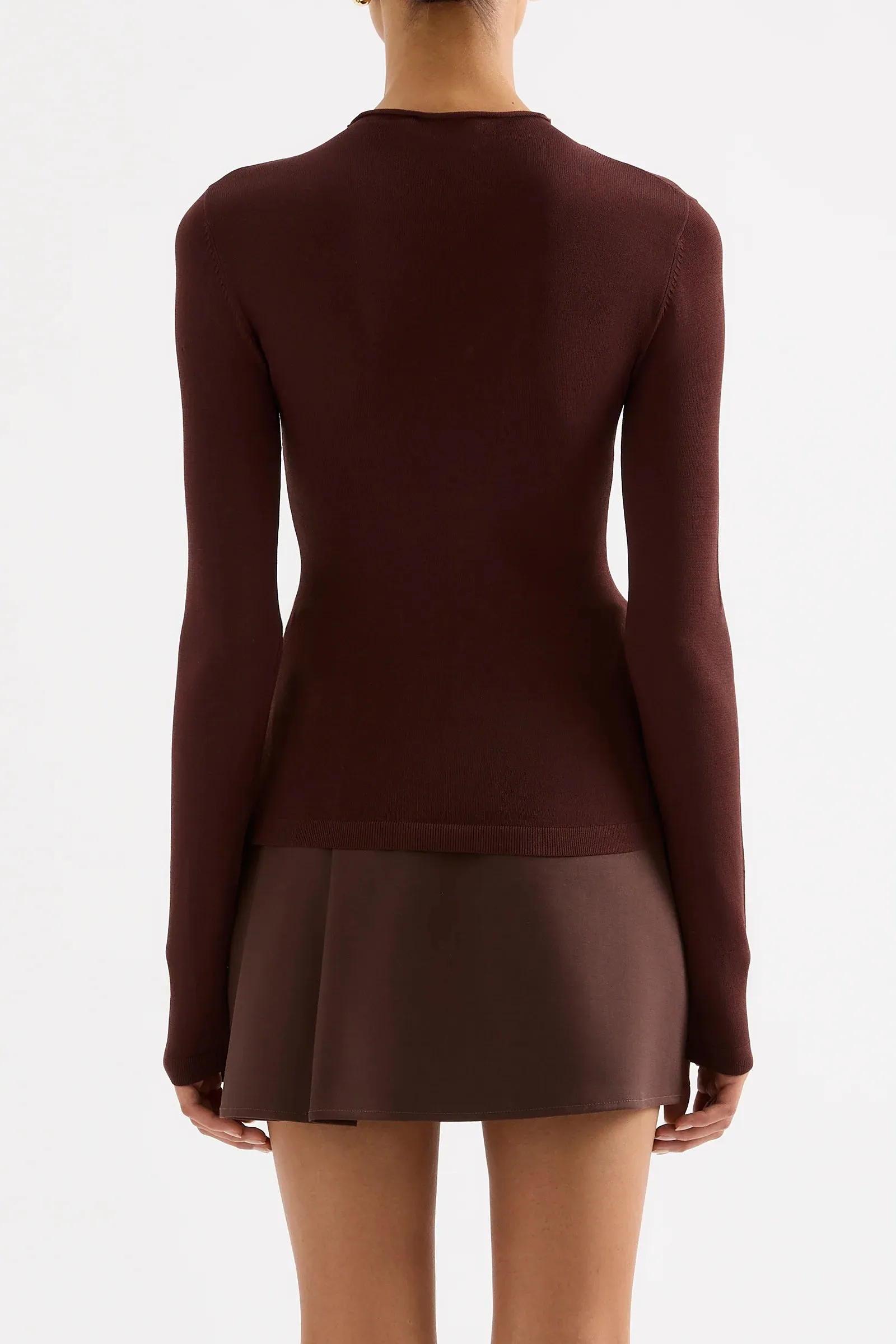 Tabi Sheer Knit Plum