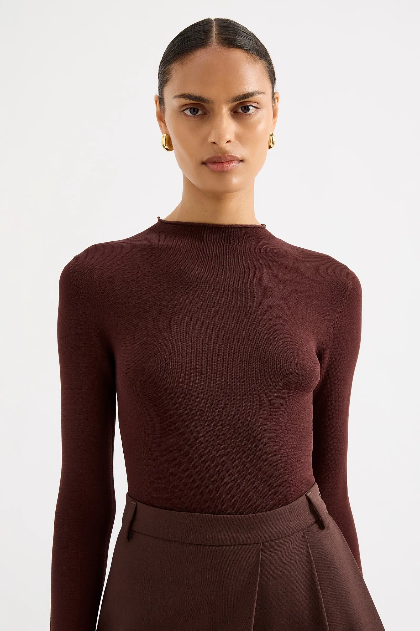 Tabi Sheer Knit Plum