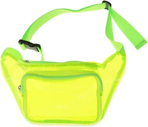Transparent Waist Bag for Women and Crossbody Fanny Pack Lightweight and Durable Design for Outdoor Activities and Everyday Use Green