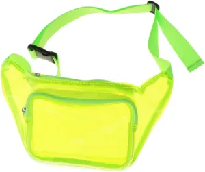 Transparent Waist Pack for Women Fanny Pack Crossbody Bag Green for Travel Shopping and Daily Activities Lightweight and Durable Design