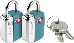TSA Key Padlocks, Suitcase Lock with 2 Keys per Lock, TSA Approved Locks for Luggage, Travel Essentials, Pack of 2