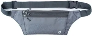 Ultrathin Casual Outdoor Sport Polyester Stealth Flat Running Travel Waist Fanny Bag Pack Black