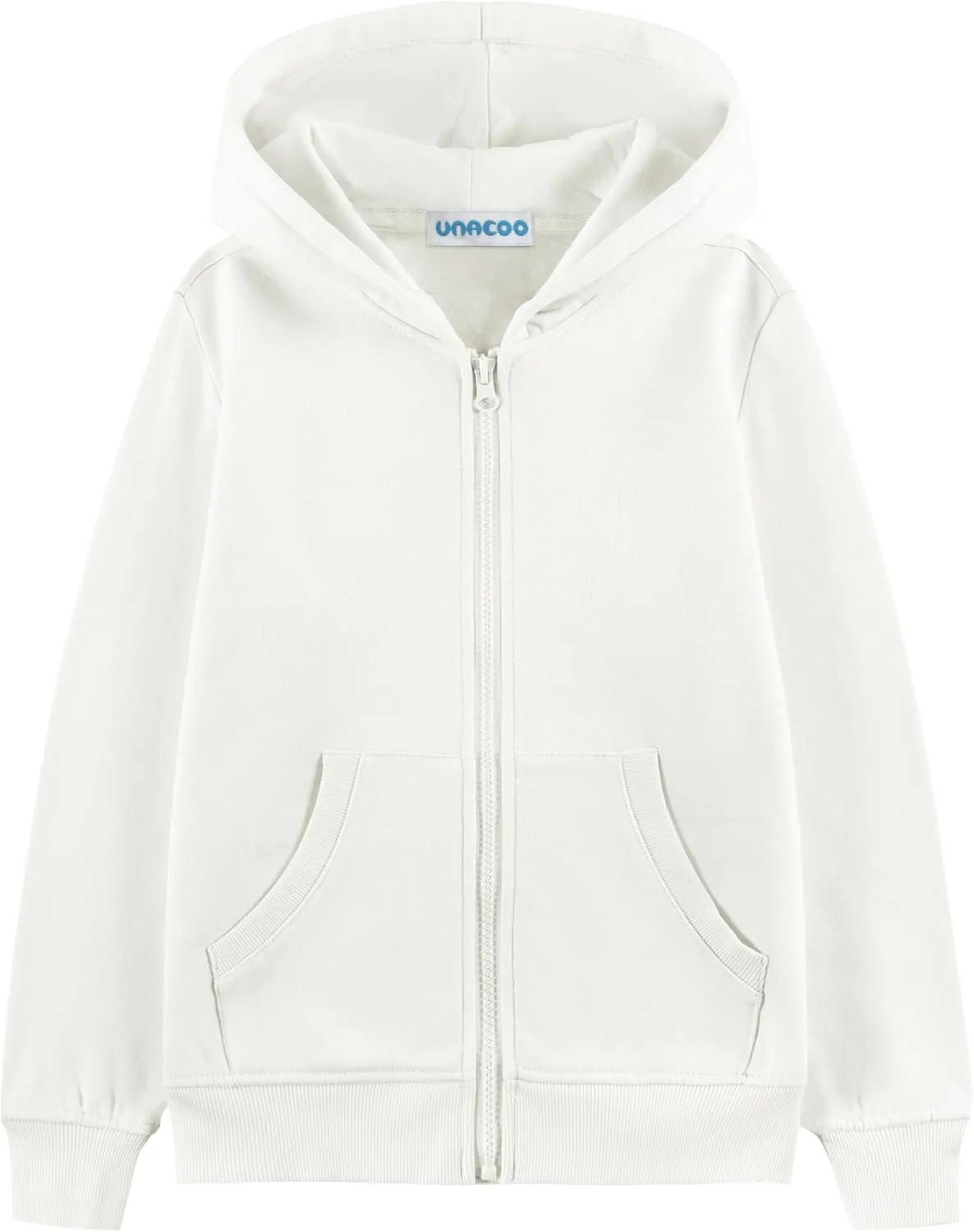 UNACOO Girls Boys Zip Up Hoodie Soft Fleece Sweatshirt Kids Hoodies for Toddler Zipper hoodie Jacket (Age 3-12 Years)