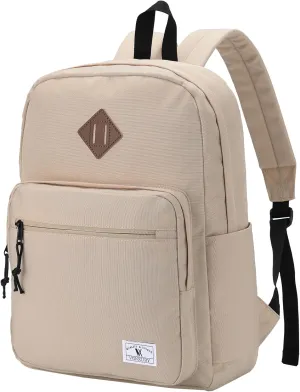 VX VONXURY School Backpack for Men Women,Lightweight Classic Basic Bookbag Simple Kids Black Backpack for College Travel