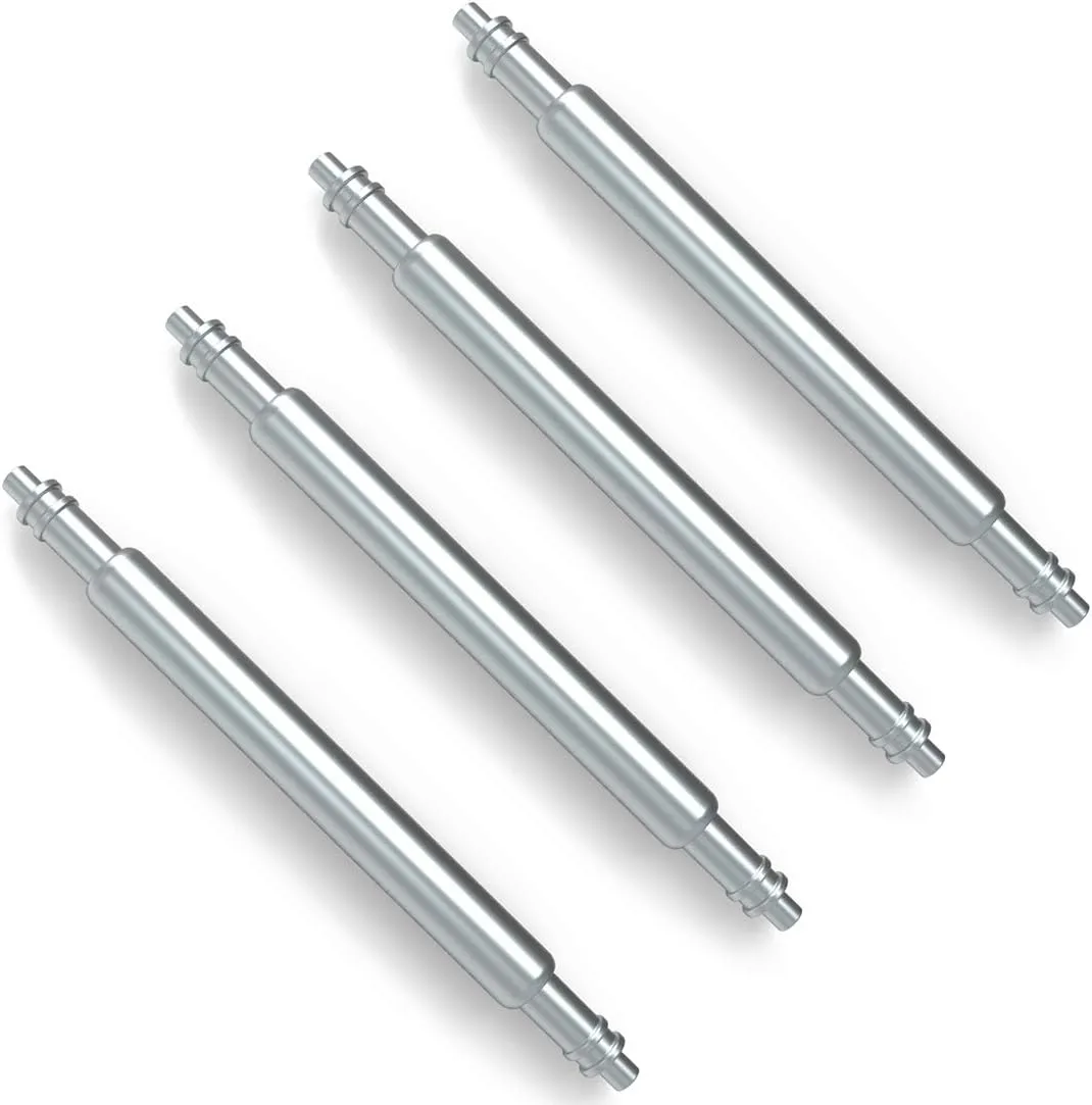 Wellfit Watch Pins, 1.8mm Thickness Heavy Duty Spring Bar, 4 Pack Stainless Steel Watch Band Pins, 24mm