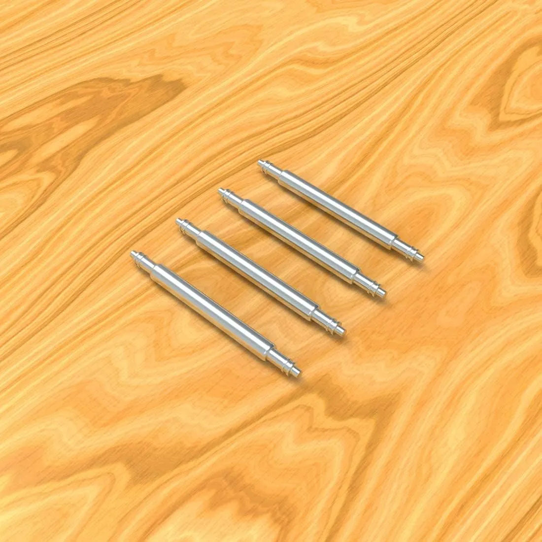 Wellfit Watch Pins, 1.8mm Thickness Heavy Duty Spring Bar, 4 Pack Stainless Steel Watch Band Pins, 24mm