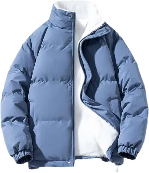 Winter Jacket Women Zipped Thick Warm Streetwear Lined Fleece Cotton Padded Parka Fluffy Coat Loose Plush