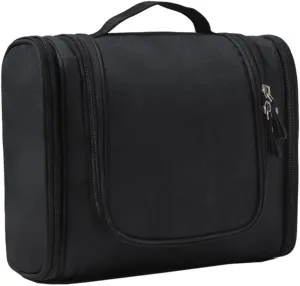 With Hanging Hook Women Men Travel Toiletry Bag Double Zipper Organizer