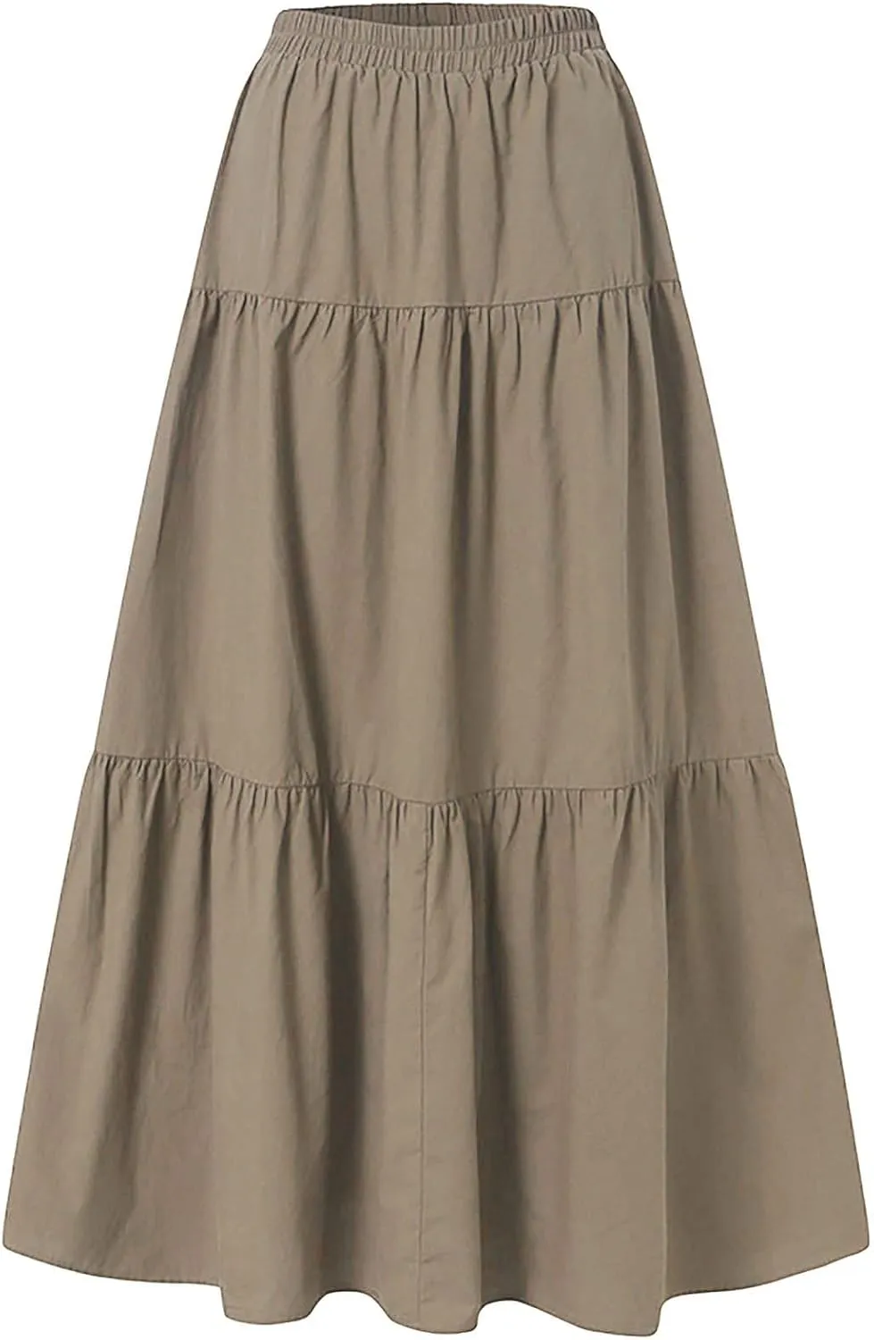 Women 2023 Summer Spring Long Skirts Elegant Ankle Skirts A Line Beach Maxi Skirt Pleated Cheer Skirt Midi Skirts