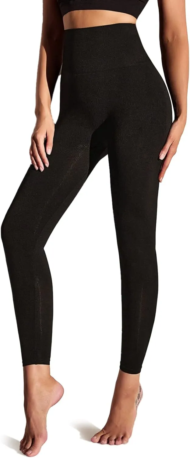Women Shapewear Leggings High Waist Footless Tights Tummy Control Butt Lift Thigh Slimmer Compression Pants