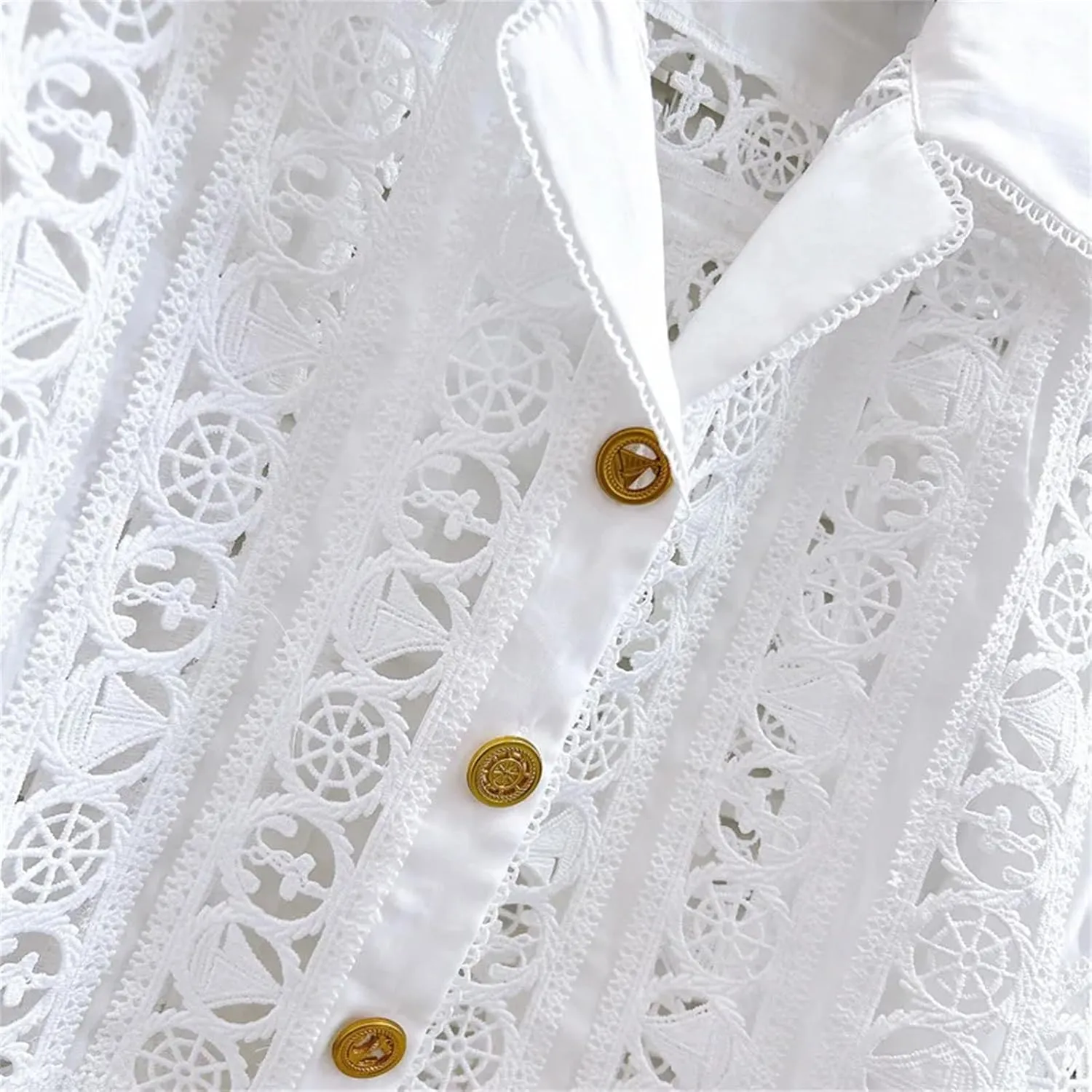 WomenS Embroidered Lace Jacket with Pleated Skirt Set Summer Holiday Wear Hollow Out Design Two Piece Outfit