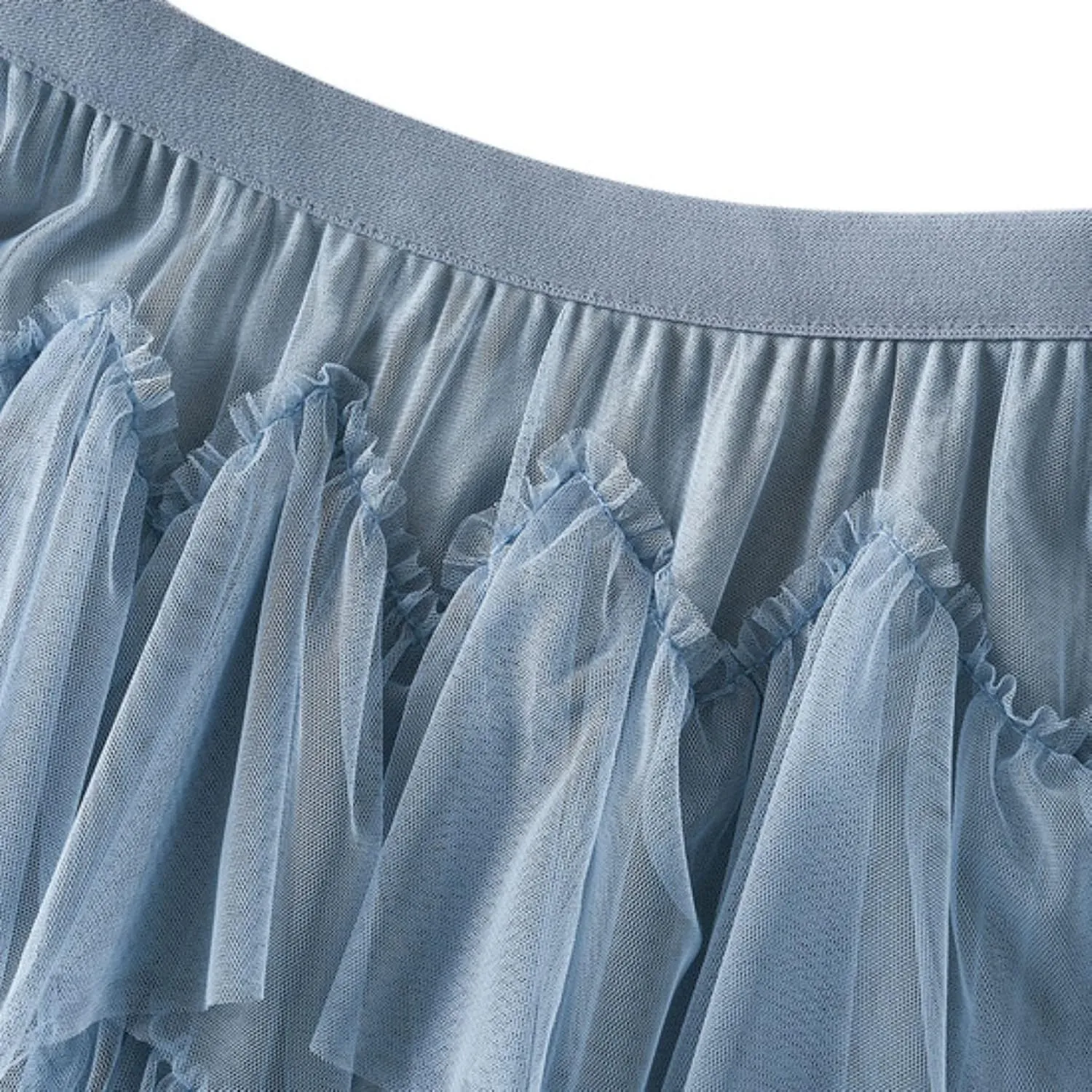 Women's Floral Midi Skirt Layered Heavy Industry Cake Skirts Vintage Irregular Beach Thin Skirt Pleated Cheer