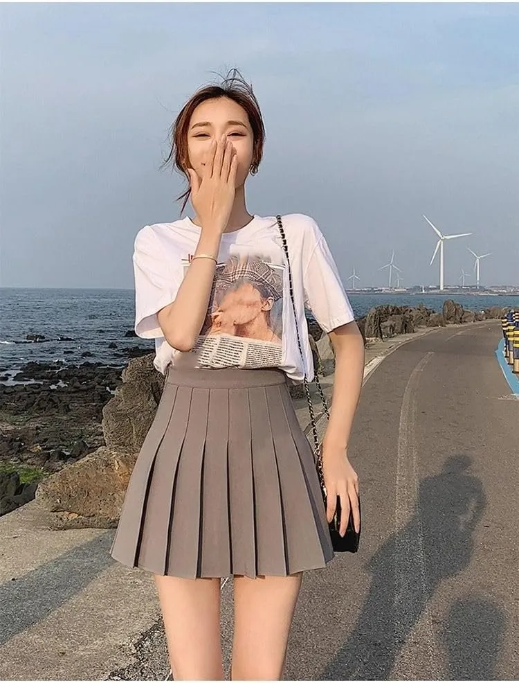 Women's Summer Short Skirt Pleated Mini Commuting Short Party Skirt