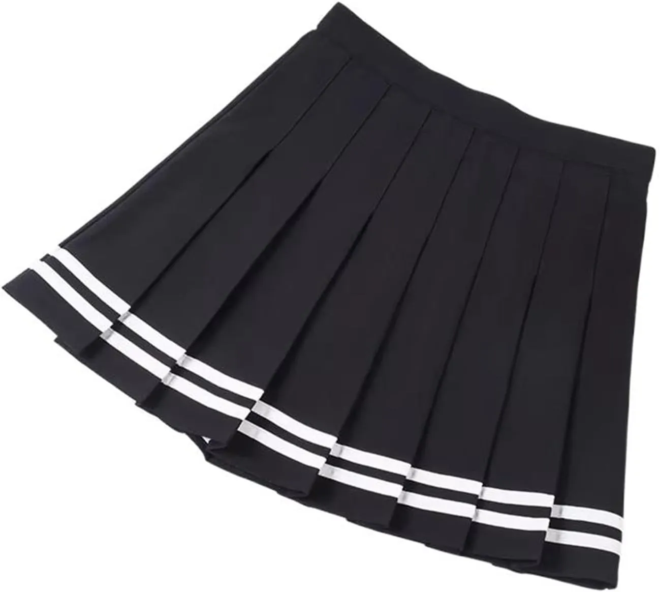 Women's Summer Short Skirt Striped Pleated Korean Short Commuting Skirt
