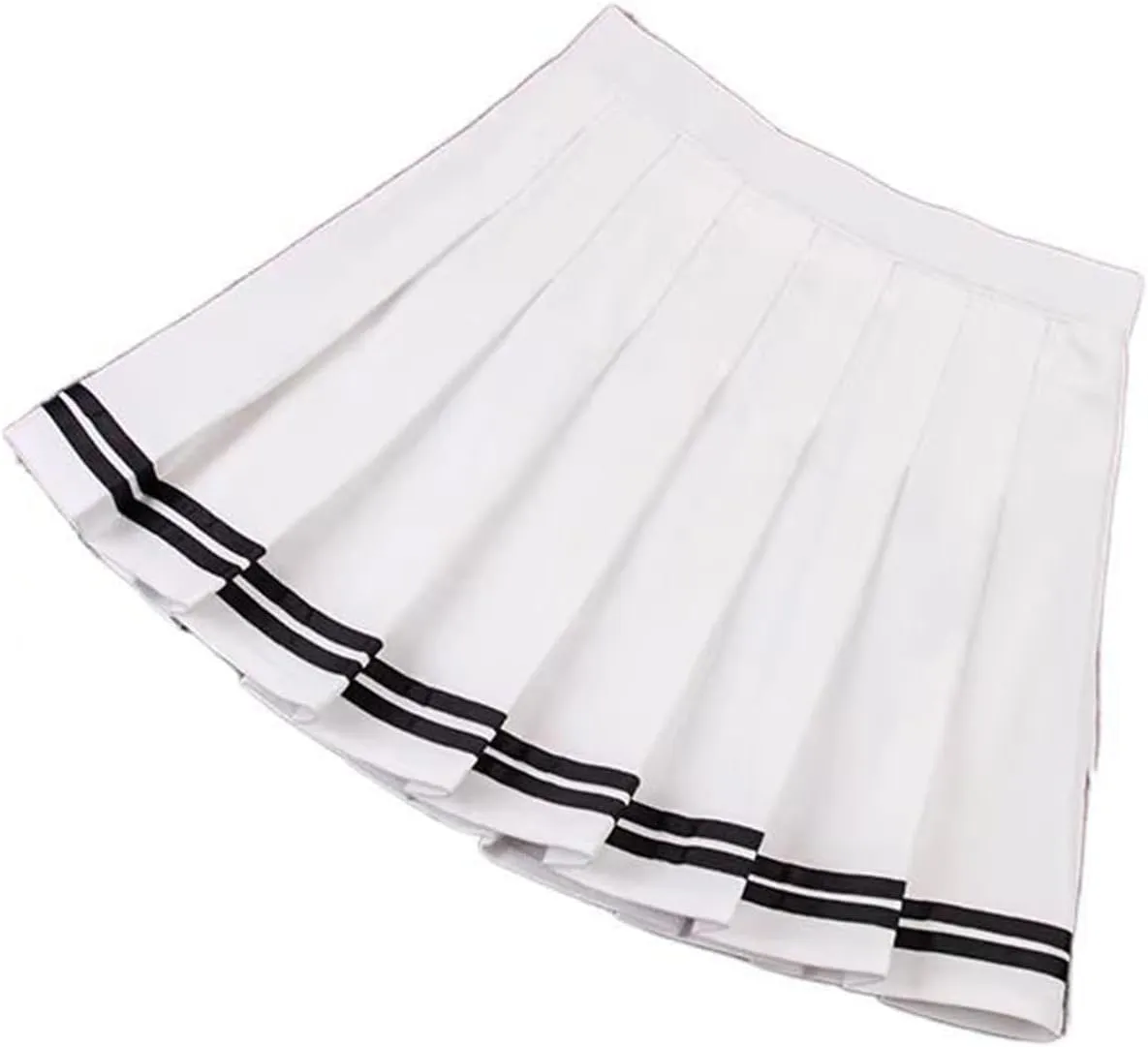 Women's Summer Short Skirt Striped Pleated Korean Short Commuting Skirt