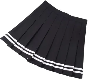 Women's Summer Short Skirt Striped Pleated Korean Short Commuting Skirt
