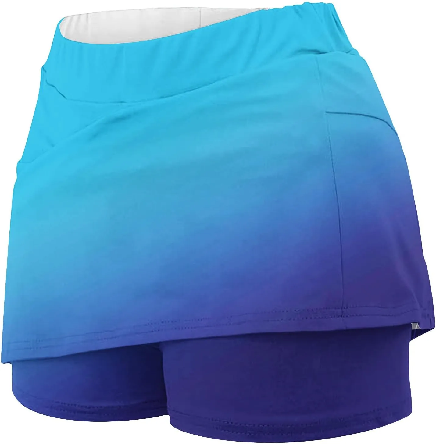 Workout Shorts Women Summer Pleated Tennis Skirts Athletic Stretchy Short Dressy Yoga Fake Two Piece Outfits