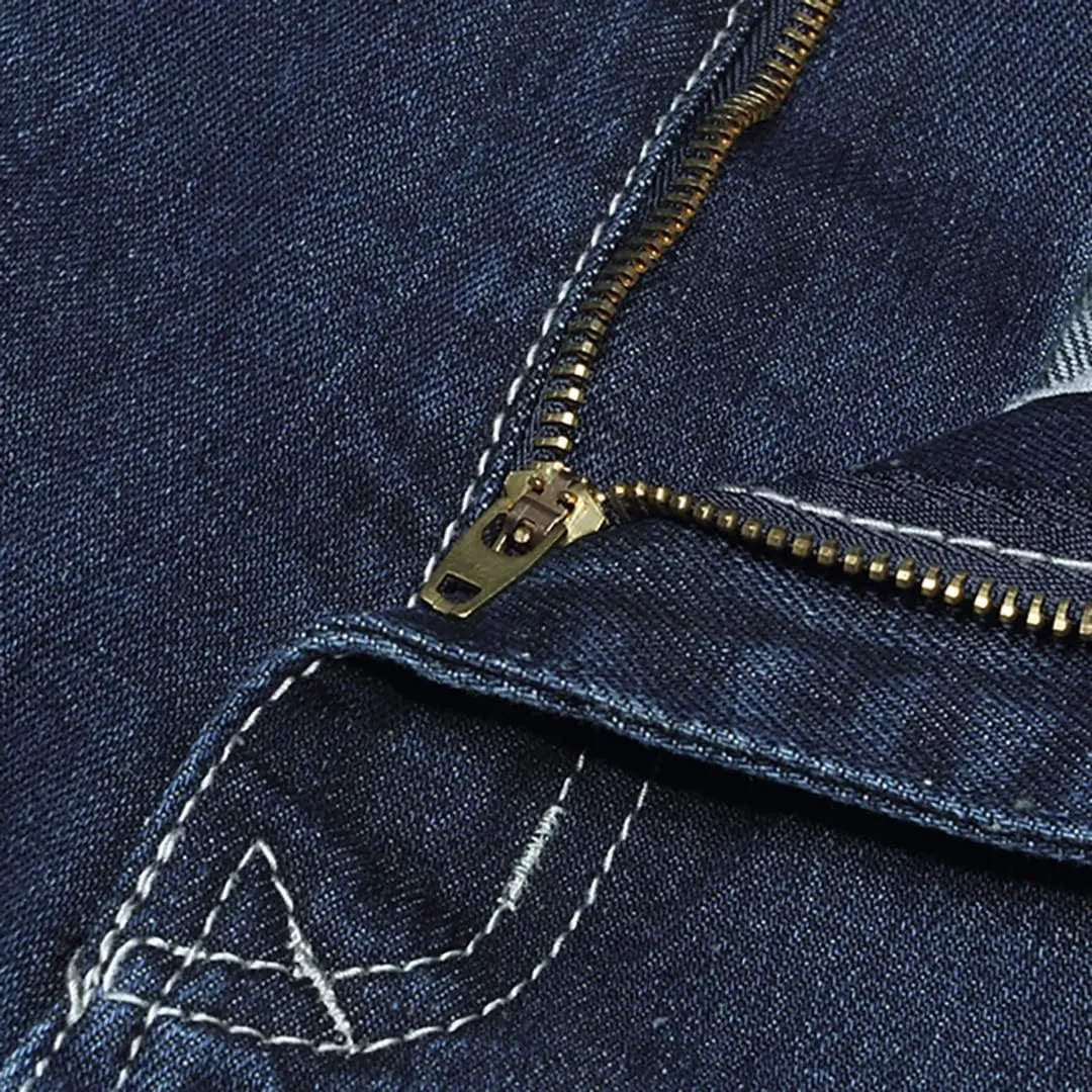 XYGJZ Mens Baggy Jeans Plus Size Hip Hop Wide Straight Leg Loose Fit Denim Pants for Big Fat Men
