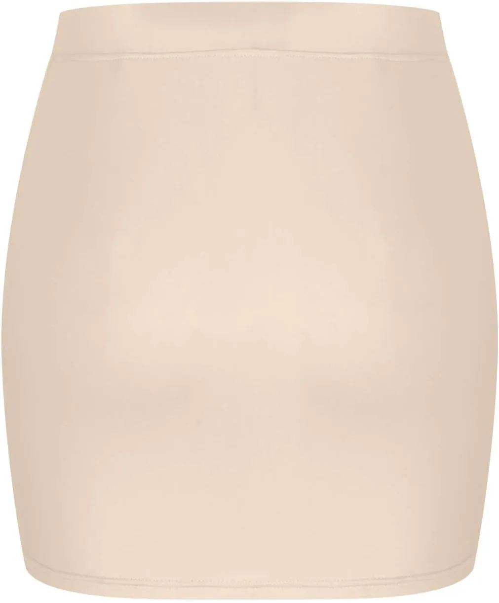 Y2k Mini Skirts for Women Bodycon Sexy Club Date Night Micro Pencil Skirt Streetwear Casual Elastic Waist Solid Short