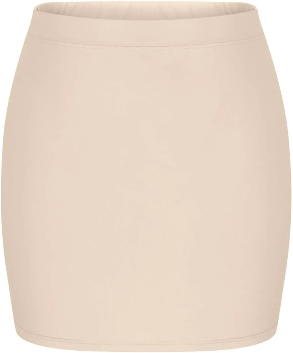 Y2k Mini Skirts for Women Bodycon Sexy Club Date Night Micro Pencil Skirt Streetwear Casual Elastic Waist Solid Short