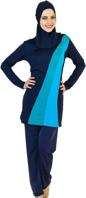 YEESAM Muslim Swimsuits for Women, Long Sleeve Islamic Burkini Modest Swimwear