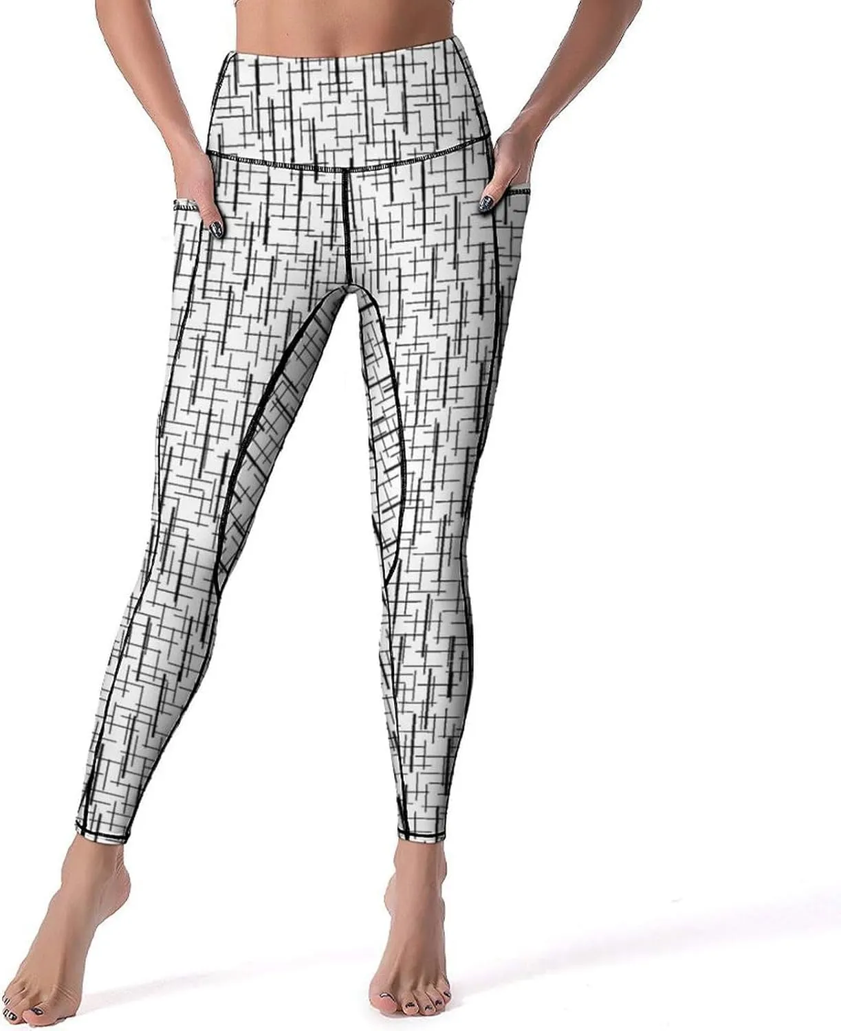 Yoga Pants for Women with Pockets High Waisted Tummy Control Running Sports Workout Yoga Leggings