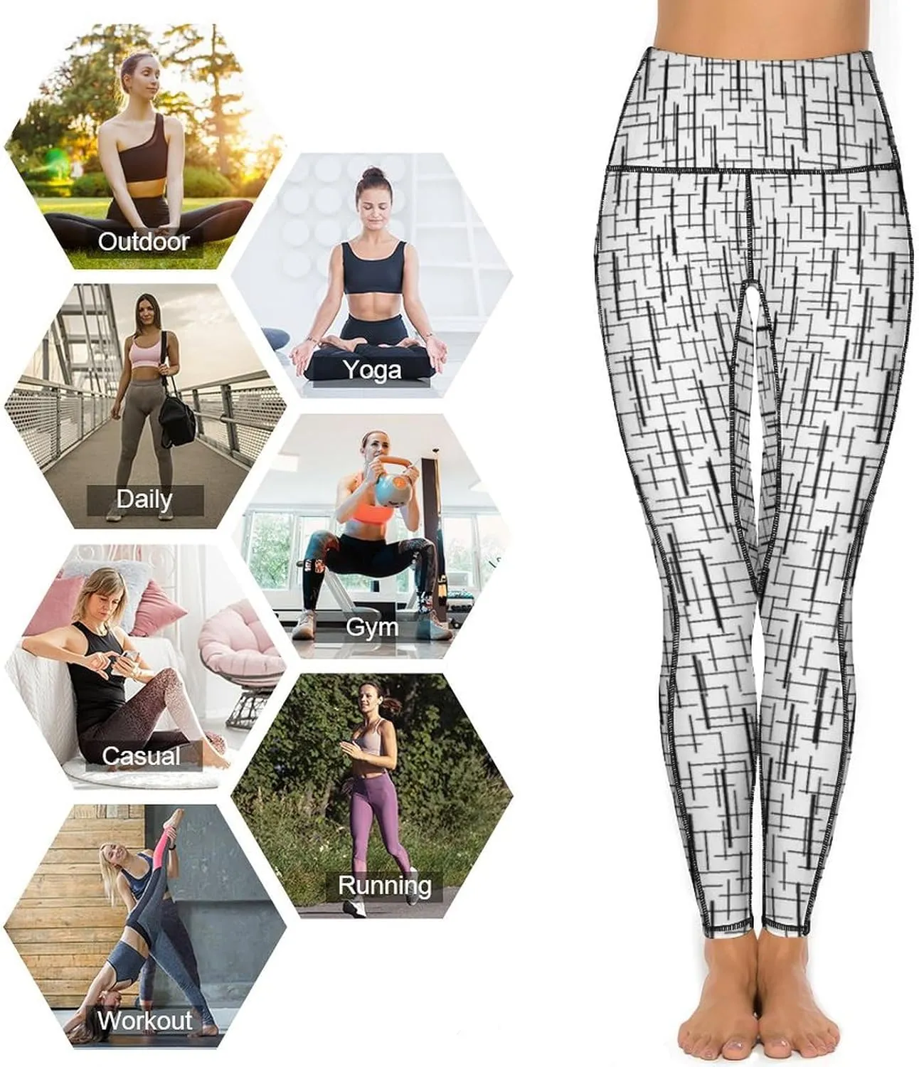 Yoga Pants for Women with Pockets High Waisted Tummy Control Running Sports Workout Yoga Leggings