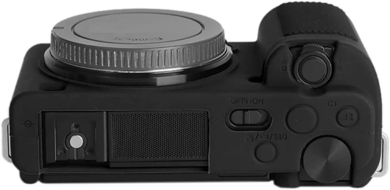 ZV-E10 Silicone Case, TUYUNG Rubber Housing Camera Case Protective Cover Skin for Sony ZV-E10, Black