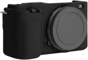 ZV-E10 Silicone Case, TUYUNG Rubber Housing Camera Case Protective Cover Skin for Sony ZV-E10, Black