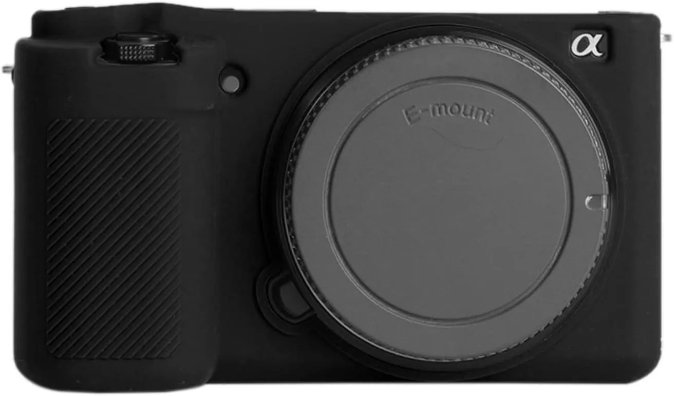 ZV-E10 Silicone Case, TUYUNG Rubber Housing Camera Case Protective Cover Skin for Sony ZV-E10, Black
