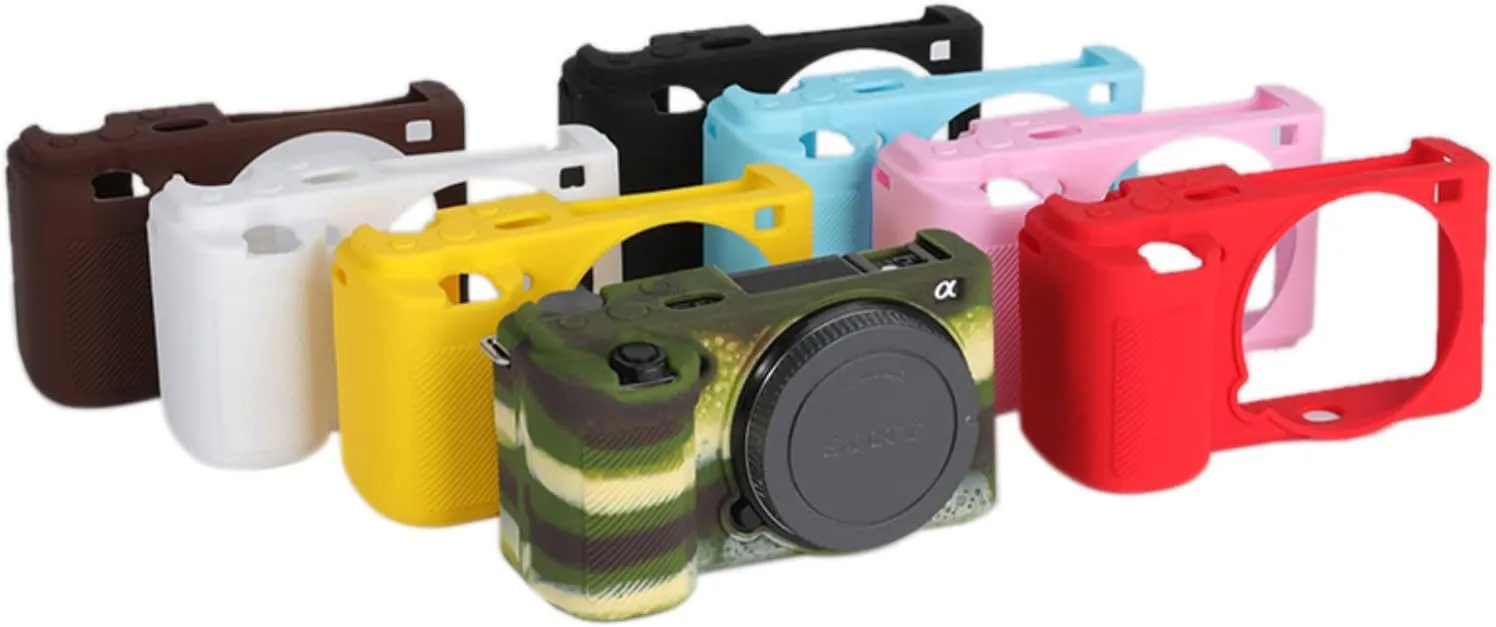 ZV-E10 Silicone Case, TUYUNG Rubber Housing Camera Case Protective Cover Skin for Sony ZV-E10, Black